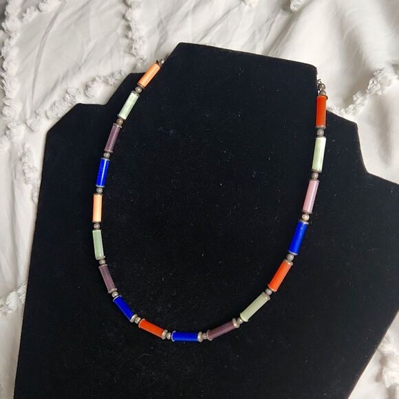 Tube Beaded Necklace - Picture 3 of 4